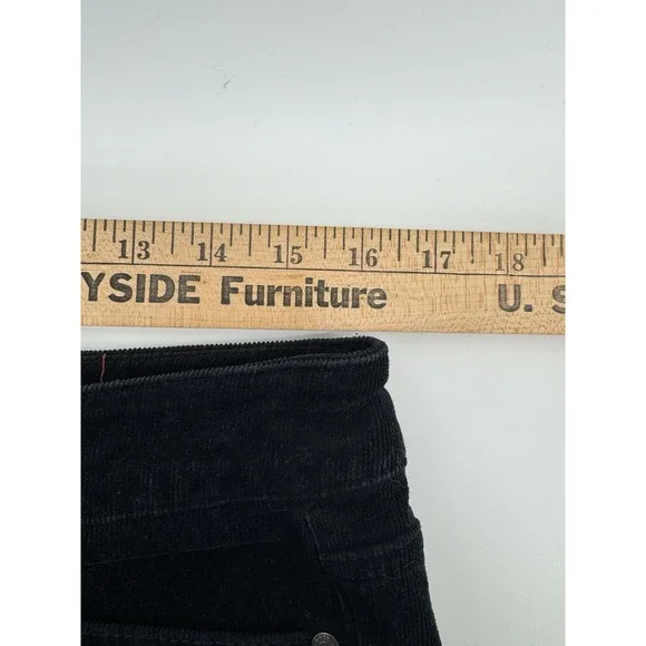 Talbots Simply Flattering 5 Pocket Corduroy Straight Fit Black Pants Size 10P - Picture 4 of 6